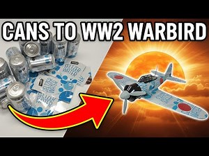 I Built a Scale model WW2 Warbird... Only Using SODA CANS! ✈️