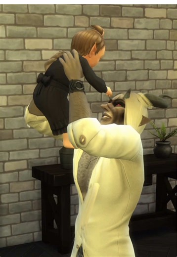 Krampus & a Witch🔮✨ Baby Reveal #TheSims #TheSims4 #krampus #booktok @The Sims