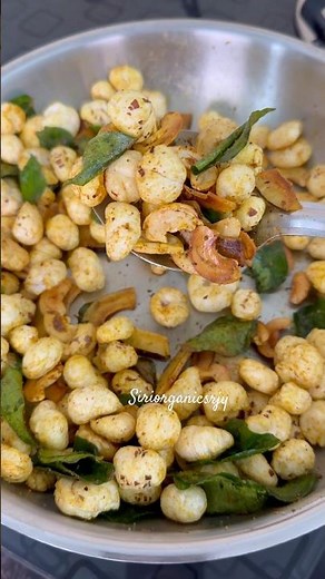 #Snack made with lotus seeds is also loved by children😋 #makhana#snacks #shorts