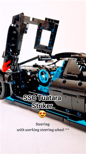 SSC Tuatara Striker (Prototype): Steering #lego #technic #legotechnic #tuatara #hypercar #moc #black