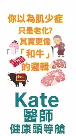你以為肌少症只是老化？其實更像「和牛」的邏輯 #肌少症#肌少型肥胖#肌肉流失#蛋白質攝取#sarcopenia#sarcopenicobesity#proteinbeforecarbs#家庭醫學