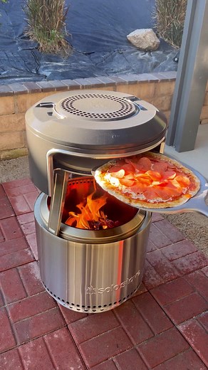 Pizzas over the fire on the new pifire accessory by Solo Stove. @Solo Stove . The pifire is so much fun to use. You can have delicious pizza in a matter of minutes. You can also take it on the go. . Check out the pifire via link in my stories . #sponsoredbysolostove #solostove #pifire