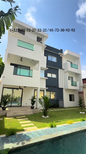 🏡 OFFRE EXCEPTIONNELLE – TRIPLEX HAUT STANDING EN VENTE À COCODY RIVIERA ABATTA 📍 Abatta, derrière la station Ola ⸻ ✨ Description générale Découvrez un triplex d’exception, moderne, spacieux et magnifiquement achevé, conçu avec des matériaux de très haute qualité. Un cadre luxueux, pensé pour le confort absolu. ⸻ 🔸 Rez-de-chaussée • Grand séjour lumineux avec salle à manger • 1 chambre autonome • WC visiteurs • Garage pour 2 véhicules • Grande piscine avec jet d’eau • 2 cuisines entièrement é