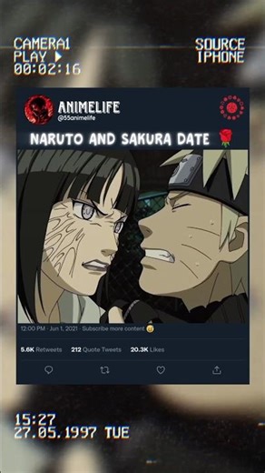 Naruto and sakura date 📅🌹#anime #shorts #animeedit