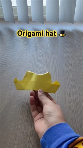 Easy origami hat 🎩 for beginners very easy tutorial