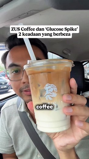 Hari ni kita experiment Continuous Glucose Monitor dan ZUS Coffee tetapi, 2 keadaan yang berbeza! Beza bacaan lebih 50% 😮 #foodie #glucose #glucosespike #cgm #zuscoffee | Al Hisham