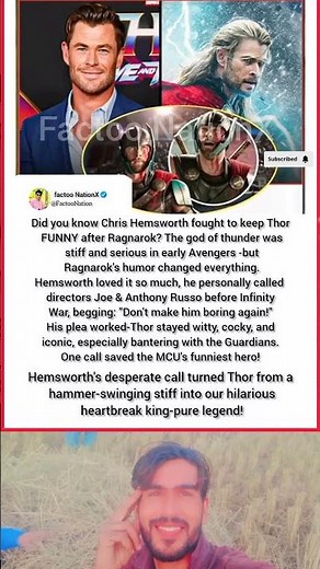 “Chris Hemsworth’s One Phone Call That Saved Thor’s Entire Character Arc!”