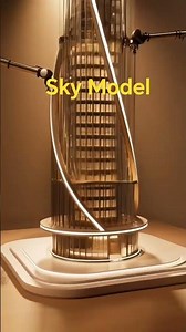 "AI Robotic Arm Building a Futuristic Skyscraper Model" #viral # model # building structure