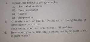 Question 4: Explain the following giving examples:Saturated so... | Filo