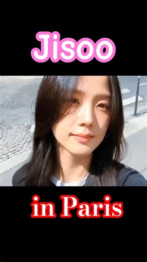 JISOO in Paris is actually a movie... 🇫🇷✨ #jisoo #Shorts