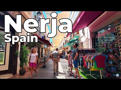 Walking Tour of Nerja, Spain - Old Town & Balcon de Europa 4K