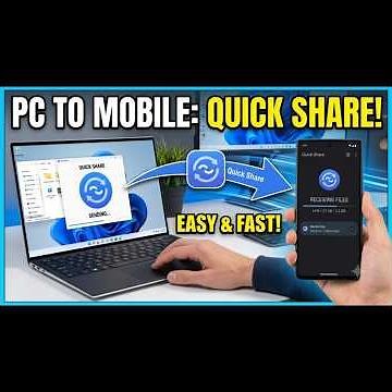 Share Files Between Mobile and Pc Using Quick Share| Share files Mobile to Pc without cable Easily