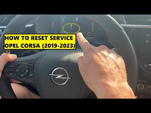 Reset Service Opel Corsa F (2019-2023)