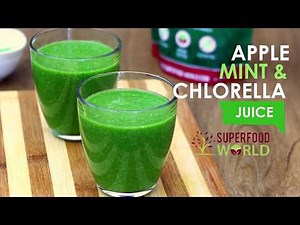 Apple Mint & Chlorella Juice Recipe Video - Superfood World