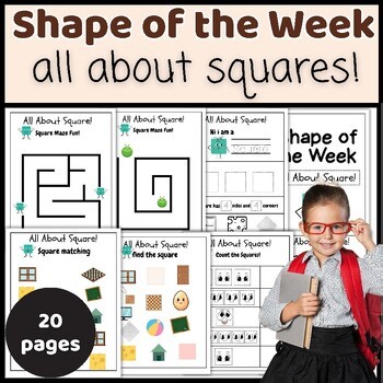 All About Squares:Shape of the Week Activities & Worksheets