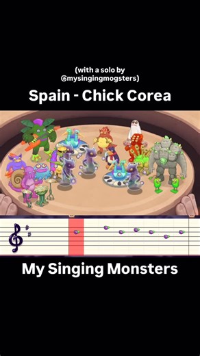 mysingingmogsters on Instagram: "As requested: Spain by Chick Corea in My Singing Monsters #mysingingmonsters #chickcorea #spain #latinjazz #jazzfusion #thelick"