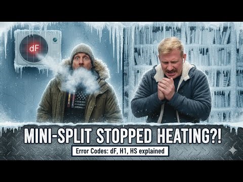 What does dF or HS mean on my mini-split?