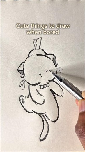 Cute things to draw when bored 🥱✏️ #cute #drawing #art #sketch #tutorial #howtodraw #shorts #fyp