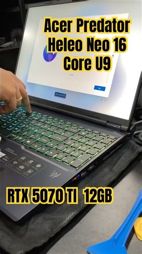 Acer Predator Helio Neo 16 U9 RTX 5070TI #acergaming #rtx5070ti