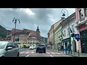 Driving through Old Town Brașov 🇷🇴 | Autumn vibes in Transylvania’s most beautiful city