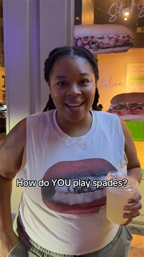 Okay Spades players… I need y’all to settle something. If somebody RENEGES, what happens at YOUR table?! 👀 Because apparently we need to establish some house rules before Thursday. 😭😂 Drop your Spades rules in the comments, and I already know y’all are about to argue. Then come prove you know what you’re talking about Thursday. 😂♠️ Beginners are welcome too — YES, we’ll @Artistry Soul Collective will teach you. 📍 Jon Smith Subs | Fort Worth 📅 Thursday, Sept. 24 ⏰ 6:30–9:30 PM 🎧 @Big Sammy