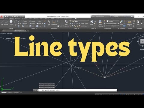 Line types || Auto CAD || Telugu