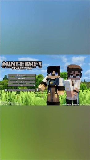 Upgrading Minecraft's title screen!! - #videogameloadingscreen #edit #animation