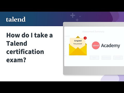 How do I take a Qlik Talend certification exam?