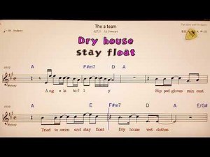 🚙The a team//Ed Sheeran😊 🎶노래방, 악보.가사 🤷‍♂️Karaoke songs with lyrics