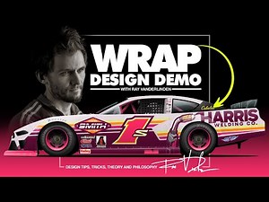 Designing a bright colored Asphalt Late Model Wrap