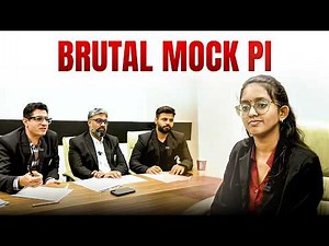 CAT Mock PI 😳 | Tough Cross-Questioning | CA to MBA Journey | IIM Interview Experience