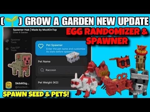 [🌱] NEW UPDATE Grow a Garden Script Pet Spawner & Seed Spawner & Egg Spawner - PLACEABLE | NO KEY
