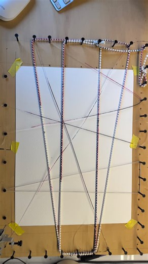Pavlovpulus - Artist on Instagram: "Can you predict the results just from the original “obstacles” layout?. Now learning how the tension and materials affect the behavior, line by line."