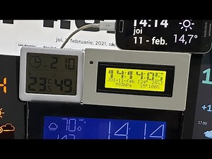 Arduino Big Characters Weather Clock (interior/exterior temperature, humidity, pressure)