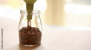 raw lentils get store in a glass jar