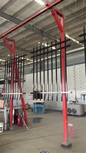 High-Volume Steel Picket Fence Production | Automated Powder Coating Line | DB Fencing Factory