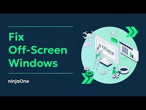 How to Move an Off-Screen Window Back On-Screen in Windows 11 (w/ SCREEN RECORDING)