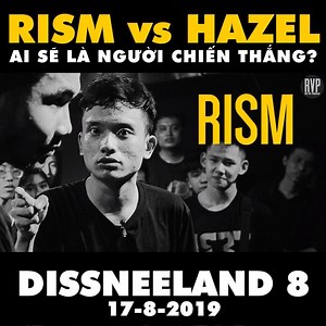 1337 vs GVA - SÚNG vs DAO RisM - Lần thứ 3 tại DISSNEELAND hay Hazel - Tân binh tại sàn đấu disrespect nhất Rap Việt sẽ giành chiến thắng? Hãy tới ngay DISSNEELAND 8 để chứng kiến cuộc đọ sức đỉnh cao giữa "dao và súng" này nhé! -------------- Liên hệ mua vé: Các bạn có thể chọn những hình thức mua vé sau - Đặt vé qua inbox fan page MC ILL (ship 30k, free ship cho các bạn đặt từ 2 vé trở lên) - Mua vé trực tiếp tại AGOSTO Store ngõ 627 La Thành, Hà Nội - Chuyển khoản vào STK ở dưới, nội dung chu