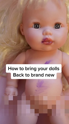 How to Remove Stubborn Pen Marks from Dolls - Part 1