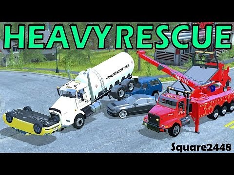 Farming Simulator 17 - Heavy Rescue - Giant Wreck On Interstate