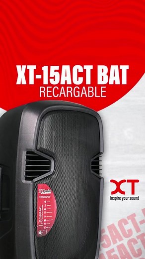 XT-15ACT-BAT🔥💪🏽 BOCINA AMPLIFICADA RECARGABLE⚡ * Woofer 15