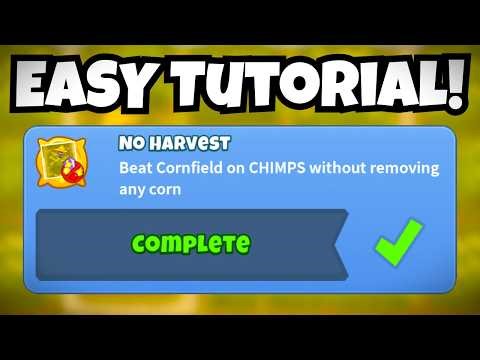Easy NO HARVEST Achievement Tutorial! (CORNFIELD CHIMPS)