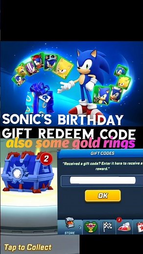 Sonic Forces Speed Battle New Gift Redeem Code. #sonic #sonicthehedgehog #shorts #shortvideo