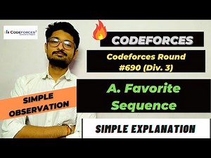 A. Favorite Sequence | Codeforces Round #690 (Div. 3) | CODE EXPLAINER