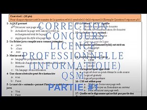 licence prof informatique, QSM corrigé en informatique, Concours licence professionnelle au maroc #1