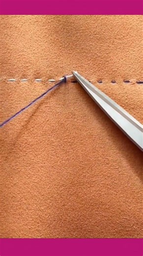 Quick knot to tie short thread ends—fast and neat #sewingtips #handmade #needlework #lifehacks