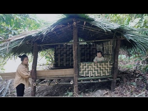 Full Video: 755 Busy Days Alone With My Little Daughter Building A Bamboo House In The Deep Forest