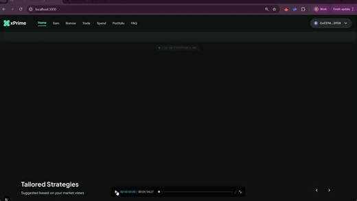 WOW， 这次 @xStocksFi @xStocksFi_zh 的 Hackthon 冠军产品，居然是完成度这么高的一个产品—— xPrime。简单的来说，这是一个基于 DEFI 系统搭建的链上券商，现在一般的链上券商，本质都是只用稳定币来做出入金，后台与传统券商的清算后台是高度绑定和一致的，也就是说你只是通过区块链入金，买卖传统股票。但是 xPrime 不同，他的后台是全 DEFI 协议 + token 化代币 @xStocksFi 完成的。比如，股票买卖直接用 @CoWSwap 来完成。然后，通过 xstock 发行的美股代币，在 @Morpho 抵押借贷，比如抵押 SPYx 借入 AUSD，现在年化利率是 -10%。或者，在 @HyperliquidX 上面构建合约对冲仓位，BASIS TRADING。以及直接引入链上机构券商 @stsdigital_io 做基于代币化美股的各种期权策略。甚至通过 @aave 闪电贷的形式，完成 SPYx 3倍杠杆仓位的搭建。我看了视频的产品原型，完成度已经相当高了，而且可以在链上跑，有交易记录了。这是一个完全不同的东西，传统券商还是基于 CC