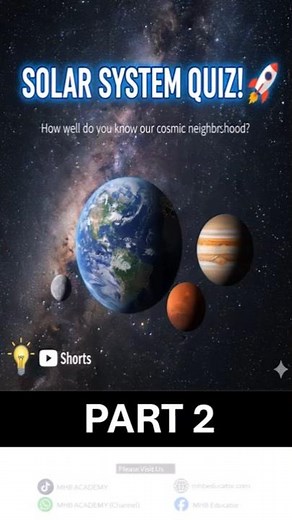 ☀️ Solar System GK Questions Part 7 | Amazing Astronomy General Knowledge Quiz