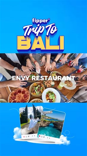 Fipper Trip to Bali 🥥🏝️ Part 2: Lunch at Envy Restaurant Hotel. After a 3 hours flight, hunger was real and Envy Restaurant did not disappoint! Delicious food chef’s kiss, relaxing vibes and amazing service made it a perfect lunch stop. We also grabbed some fun content shots and took a quick detour to the nearby Pantai Jerrani for scenic photos. Full bellies, happy faces and Bali vibes all around the perfect way to kick off our adventure! 🌴✨ #FipperSlipper #FipperTripToBali #Fipper | Fippersl